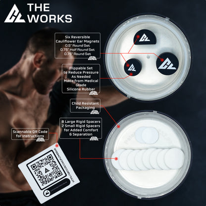 Cauliflower Ear Treatment Kit - Variable Compression Tech for Easy Pressure Reduction